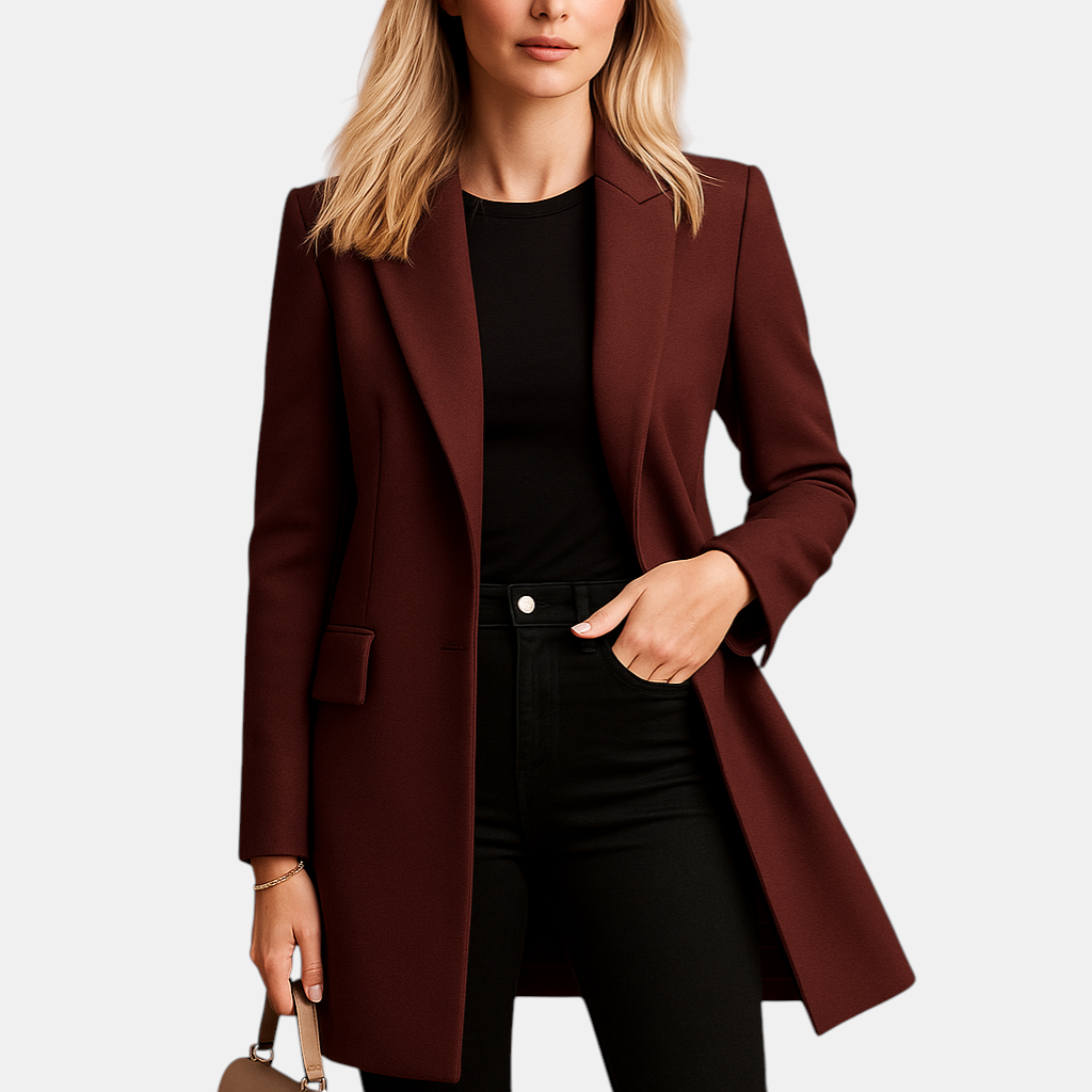 Double-breasted trenchcoat voor dames met getailleerde pasvorm en klassieke details. Elegant, veelzijdig en ideaal voor werk of dagelijks gebruik.