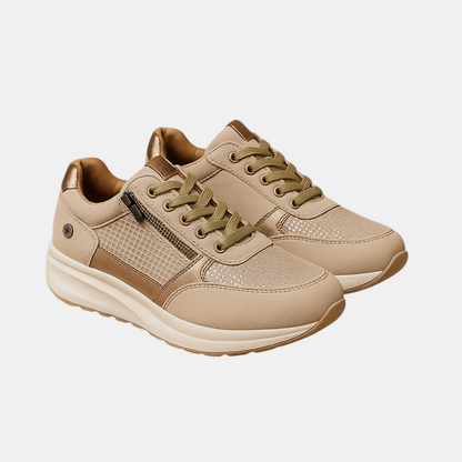 Lichtgewicht dames sneakers met ademend mesh en ritssluiting, ideaal voor wandelen, reizen en dagelijks gebruik in elk seizoen.