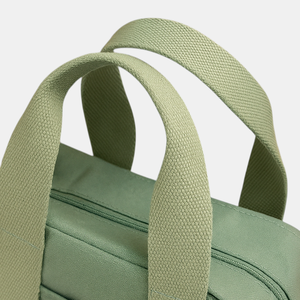 Elegante canvas schoudertas voor dames met meerdere vakken.
