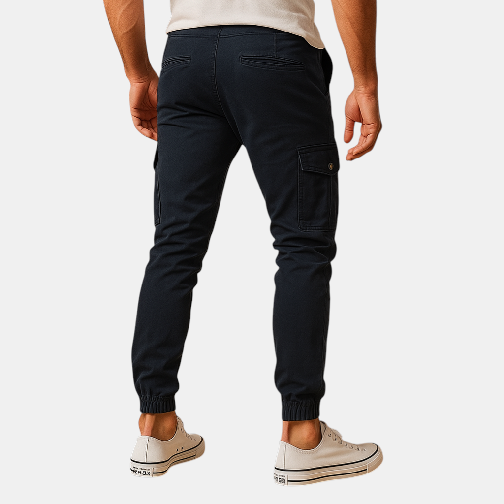 Cargo broek met meerdere zakken voor heren in groen, beige, zwart of grijs, geschikt voor avontuur en dagelijks gebruik