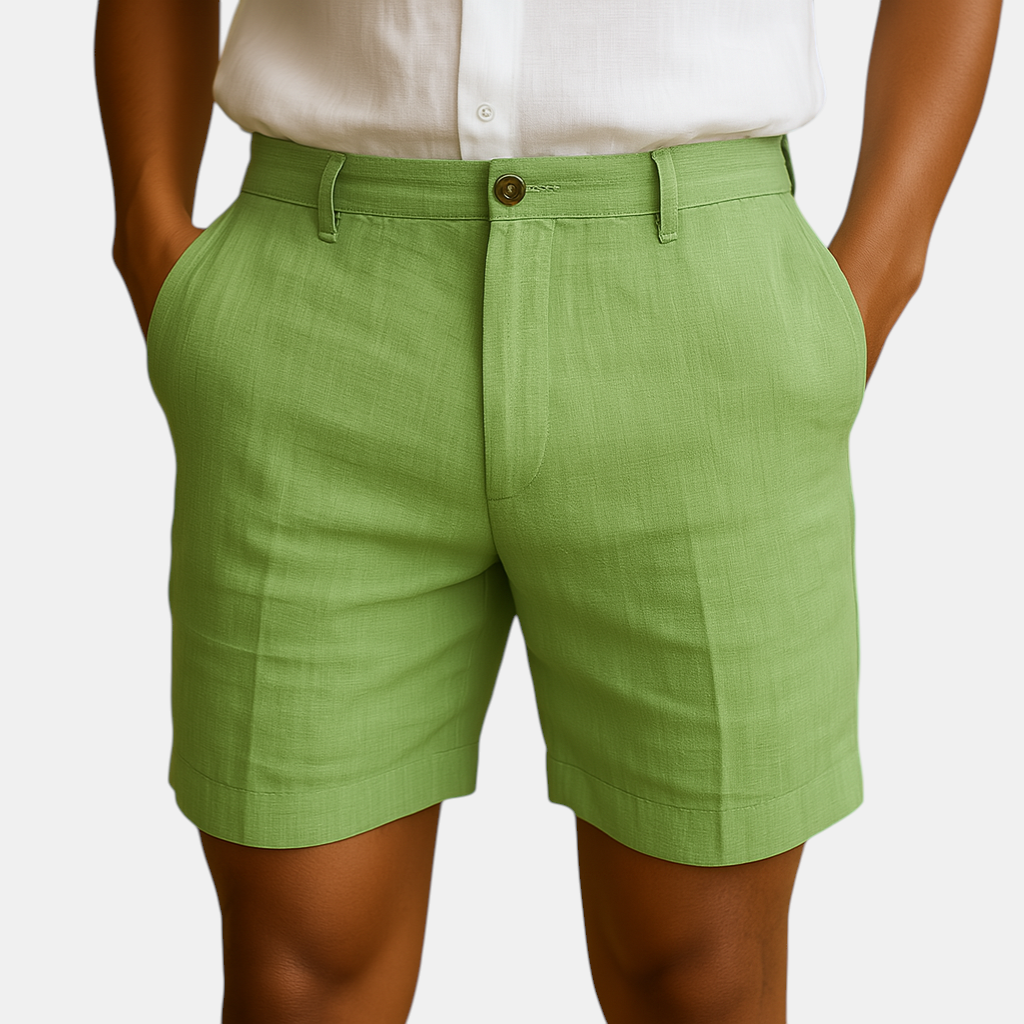 Casual short voor heren met elastische taille, ademende stof en relaxte pasvorm, ideaal voor zomerse dagen en stranduitjes.