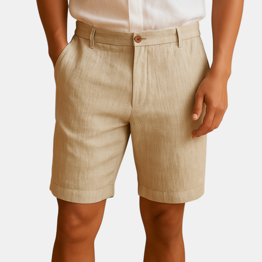 Casual short voor heren met elastische taille, ademende stof en relaxte pasvorm, ideaal voor zomerse dagen en stranduitjes.