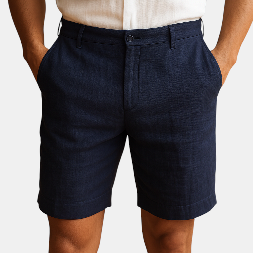 Casual short voor heren met elastische taille, ademende stof en relaxte pasvorm, ideaal voor zomerse dagen en stranduitjes.