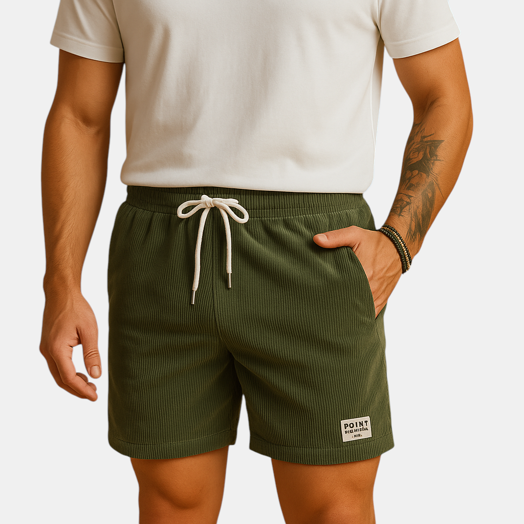 Luxueuze Casual shorts met structuur en trekkoord voor heren