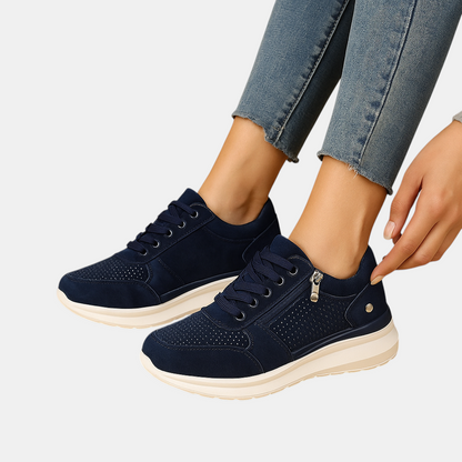 Casual damesschoenen met brede pasvorm en zachte ondersteuning, perfect voor dagelijks gebruik, werk en ontspannen uitstapjes.