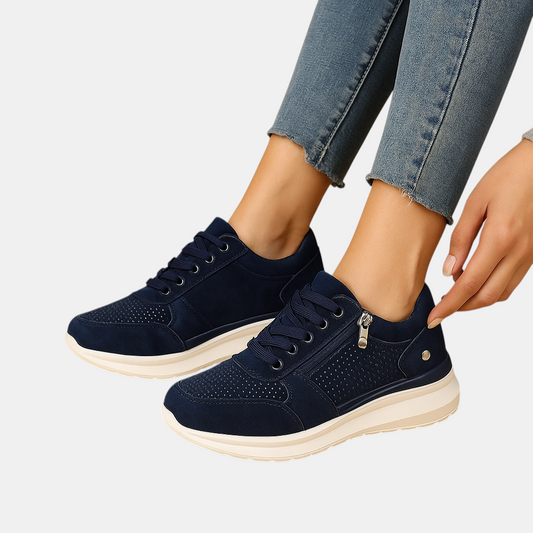 Casual damesschoenen met brede pasvorm en zachte ondersteuning, perfect voor dagelijks gebruik, werk en ontspannen uitstapjes.