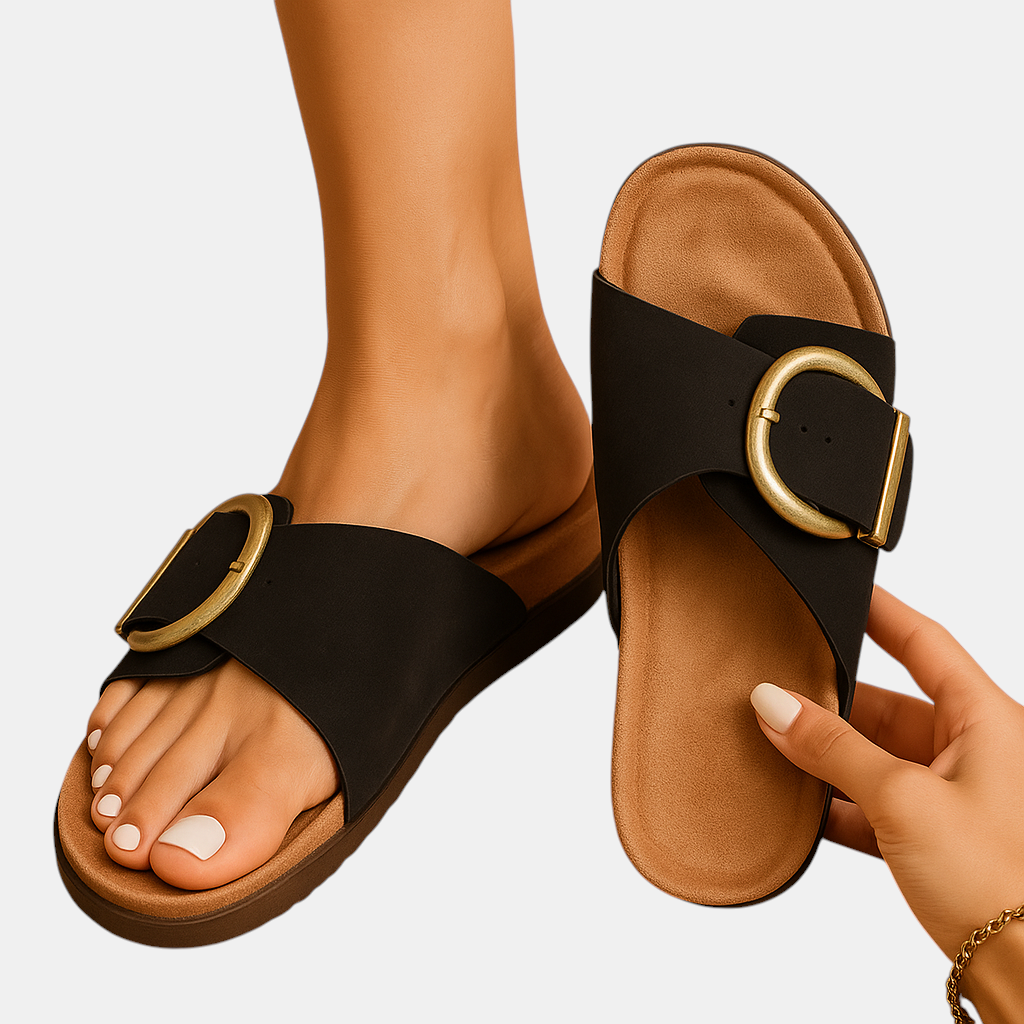 Stijlvolle sandalen voor dames in beige met stevige zool en comfortabele pasvorm, geschikt voor dagelijks gebruik.