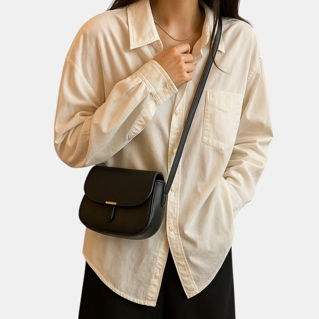 Crossbodytas voor dames met tijdloos design, compact formaat en verfijnd interieur, ideaal voor werk, vrije tijd of een avondje uit.