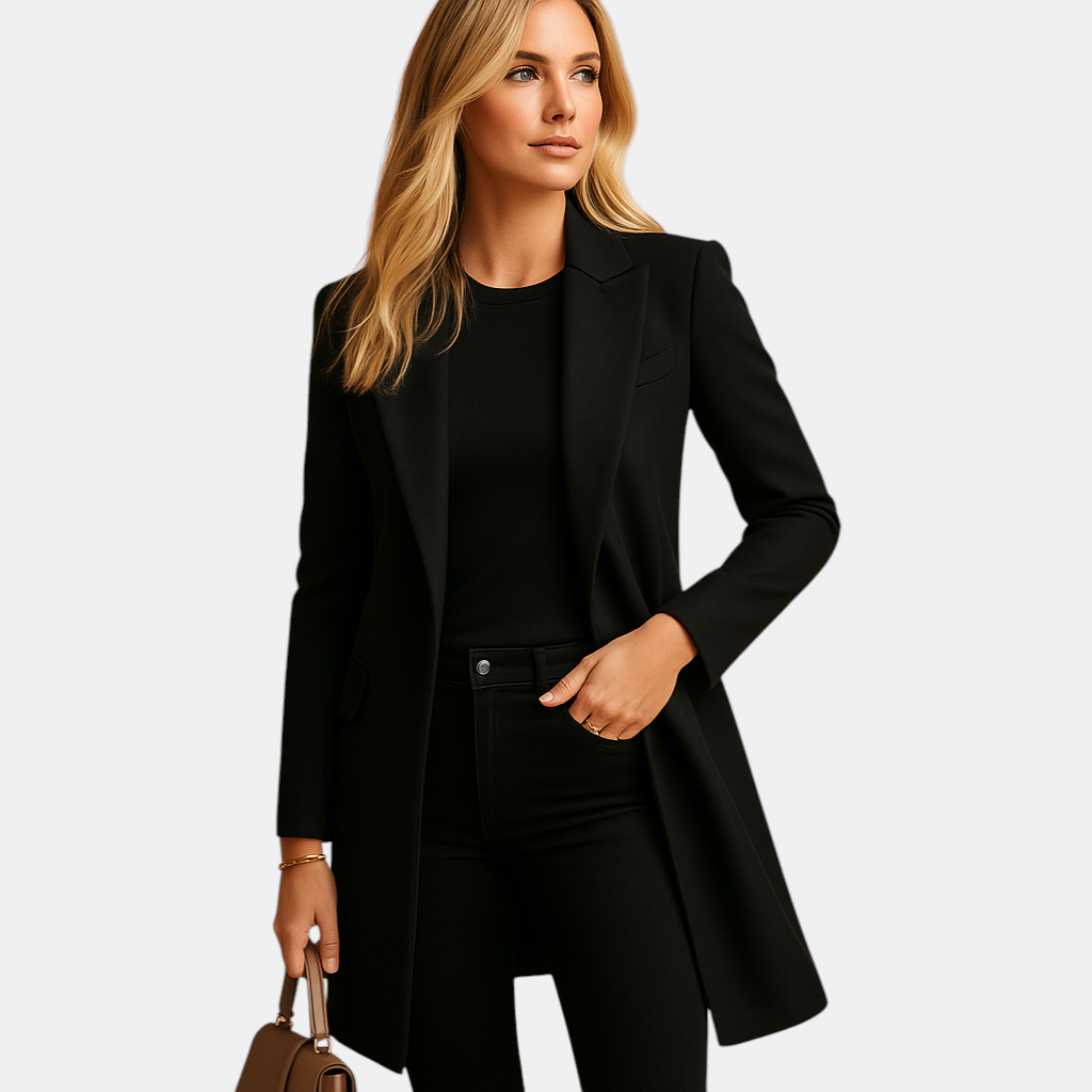 Double-breasted trenchcoat voor dames met getailleerde pasvorm en klassieke details. Elegant, veelzijdig en ideaal voor werk of dagelijks gebruik.
