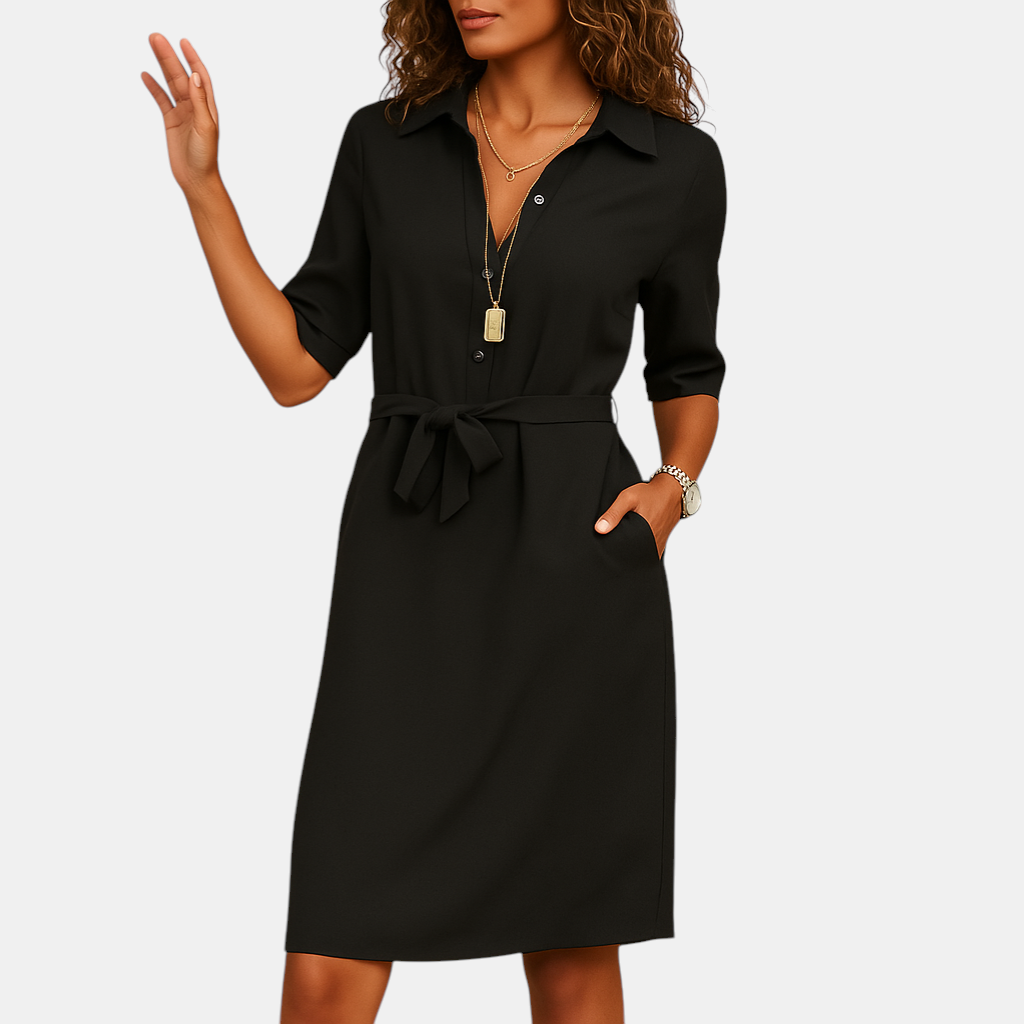 Elegante damesjurk met flatterende pasvorm, geschikt voor werk, dagelijks gebruik of een avondje uit