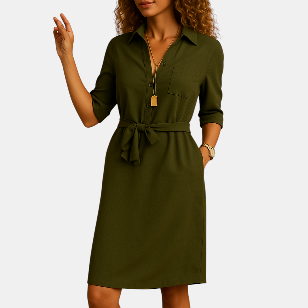 Elegante damesjurk met flatterende pasvorm, geschikt voor werk, dagelijks gebruik of een avondje uit