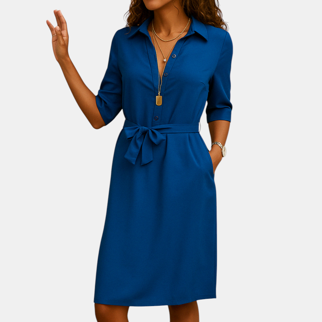 Elegante damesjurk met flatterende pasvorm, geschikt voor werk, dagelijks gebruik of een avondje uit