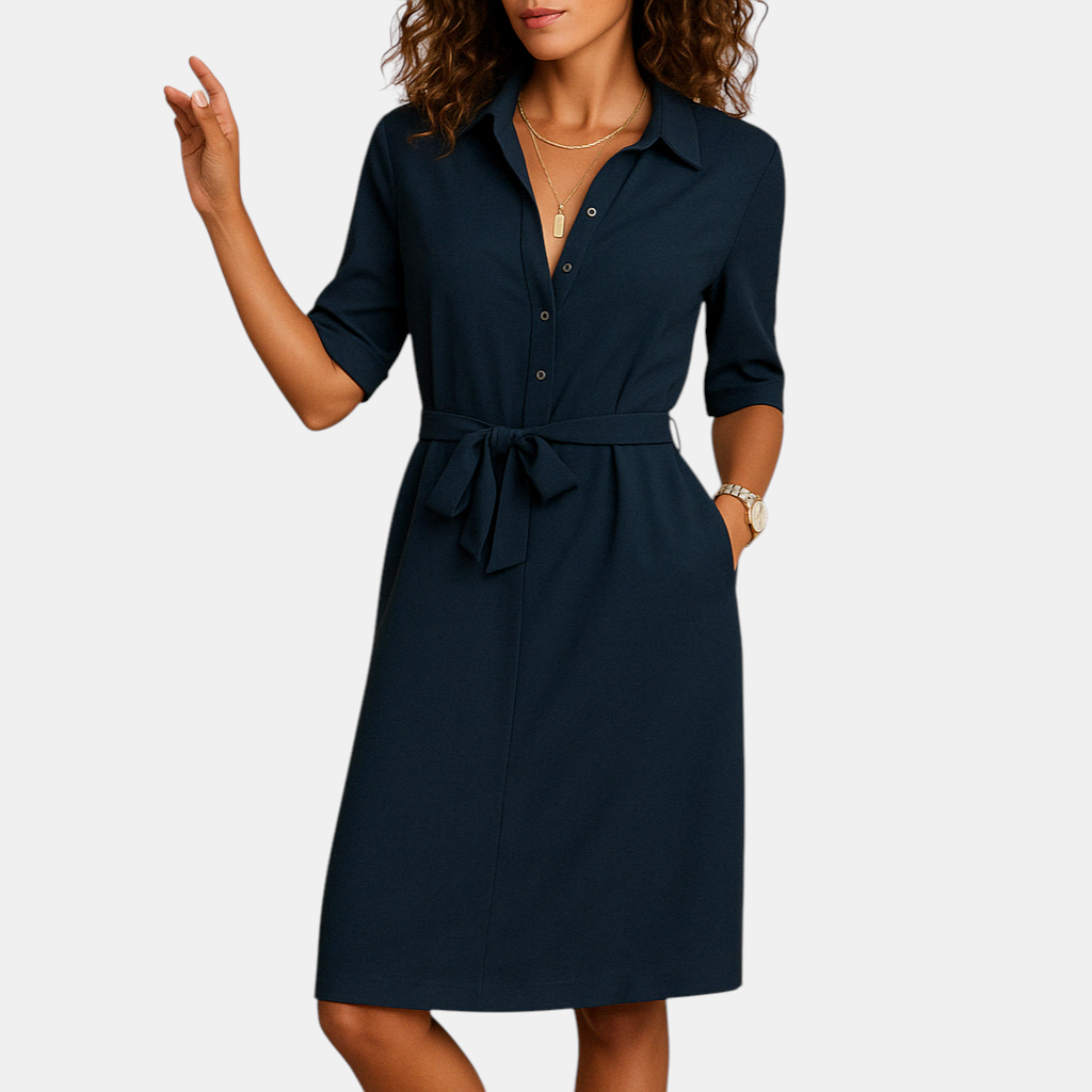 Elegante damesjurk met flatterende pasvorm, geschikt voor werk, dagelijks gebruik of een avondje uit