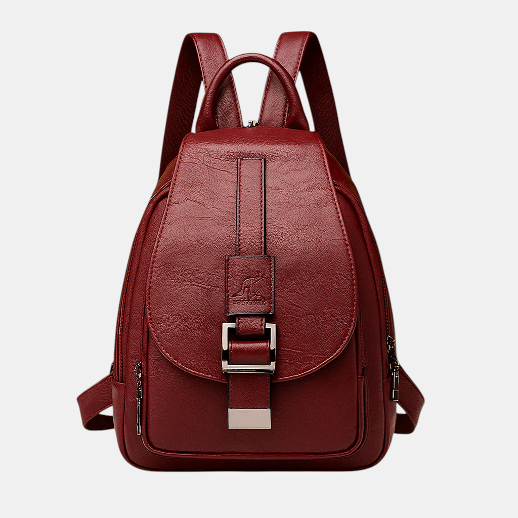 Elegante dames rugzak met minimalistisch design en stevig model, ideaal voor dagelijks gebruik, werk en reizen.