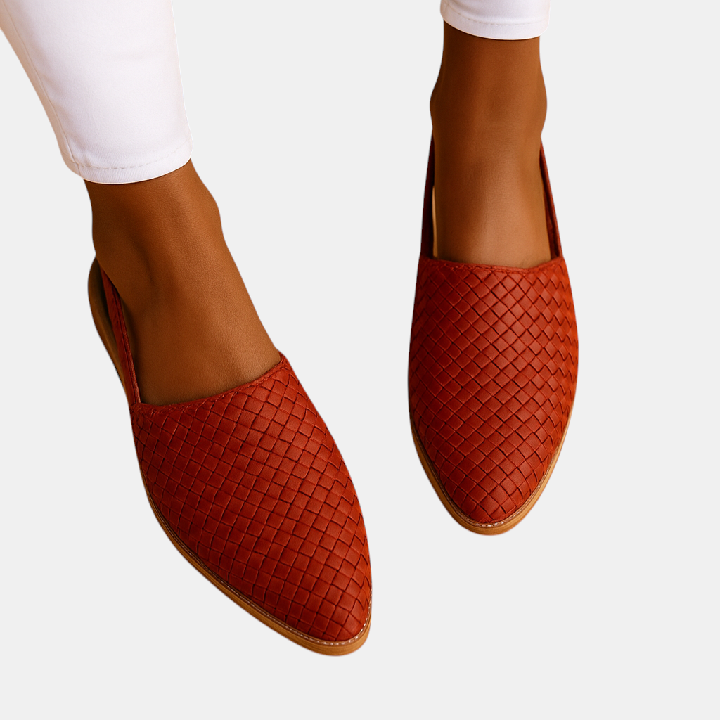 Luxueuze stijlvolle damesflats met gesloten geweven neus en ademende pasvorm, ideaal voor dagelijkse outfits vol stijl.