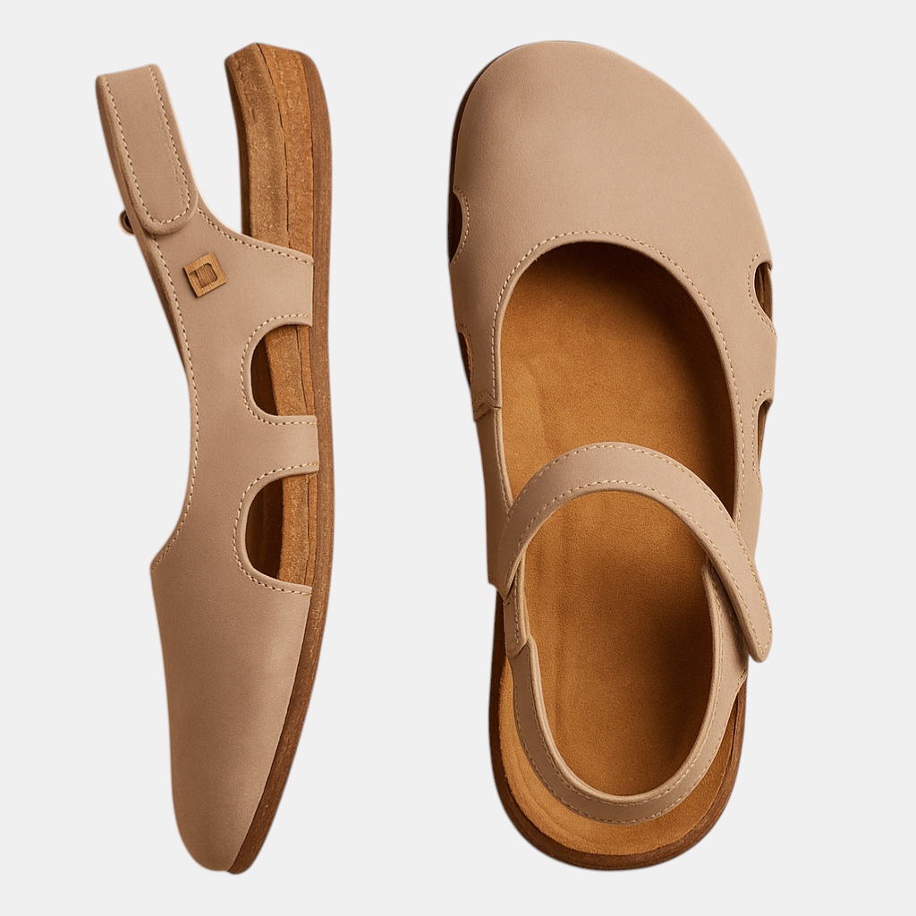 Comfortabele gesloten sandalen met zacht voetbed, ideale keuze voor langdurig gebruik