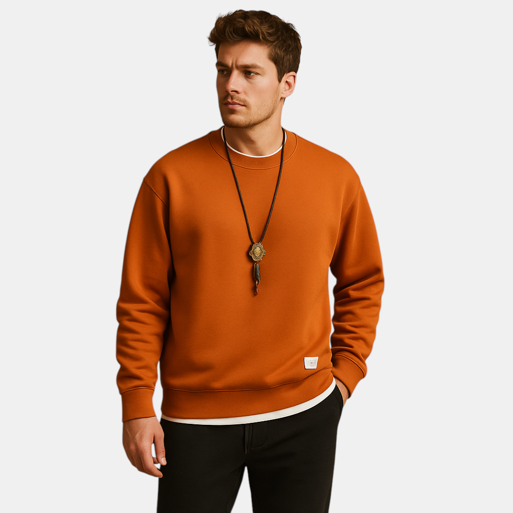 Joggingpak voor heren met sweater en jogging jeans, ideaal voor casual dagen en comfortabele momenten thuis of buiten.