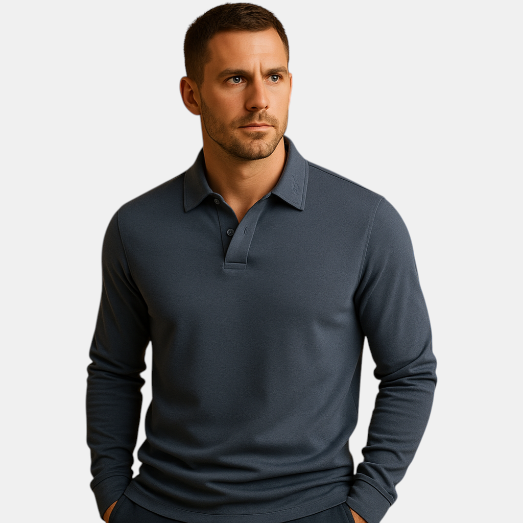 Elegante katoenen poloshirt voor heren, perfect voor warme dagen en semi-formele outfits.
