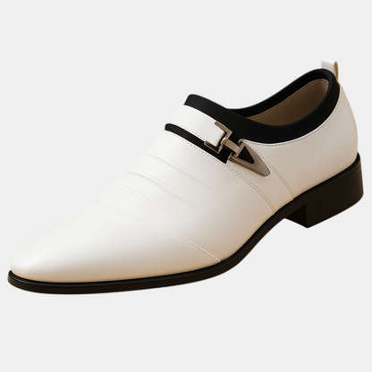 Klassieke business casual herenschoenen voor heren met puntige neus en comfortabele binnenzool, perfect voor kantoor en formele gelegenheden.
