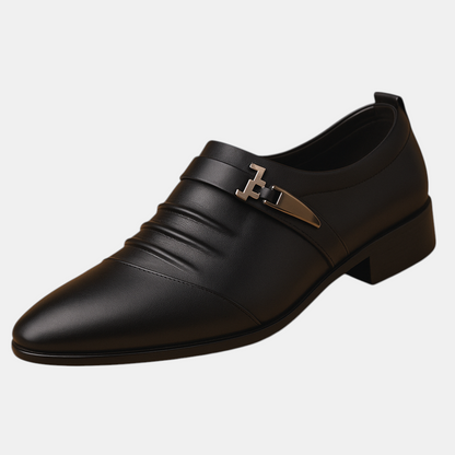 Klassieke business casual herenschoenen voor heren met puntige neus en comfortabele binnenzool, perfect voor kantoor en formele gelegenheden.