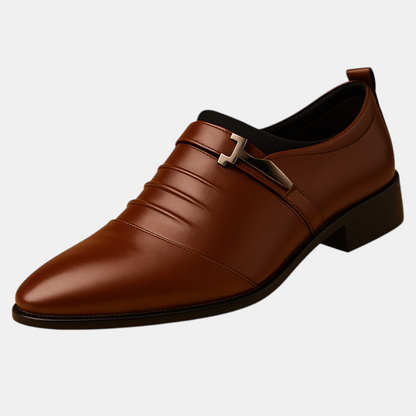 Klassieke business casual herenschoenen voor heren met puntige neus en comfortabele binnenzool, perfect voor kantoor en formele gelegenheden.