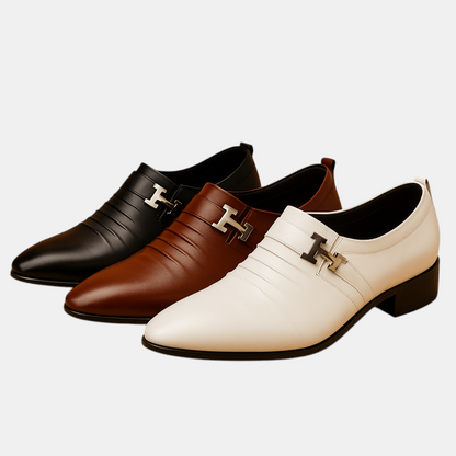 Klassieke business casual herenschoenen voor heren met puntige neus en comfortabele binnenzool, perfect voor kantoor en formele gelegenheden.