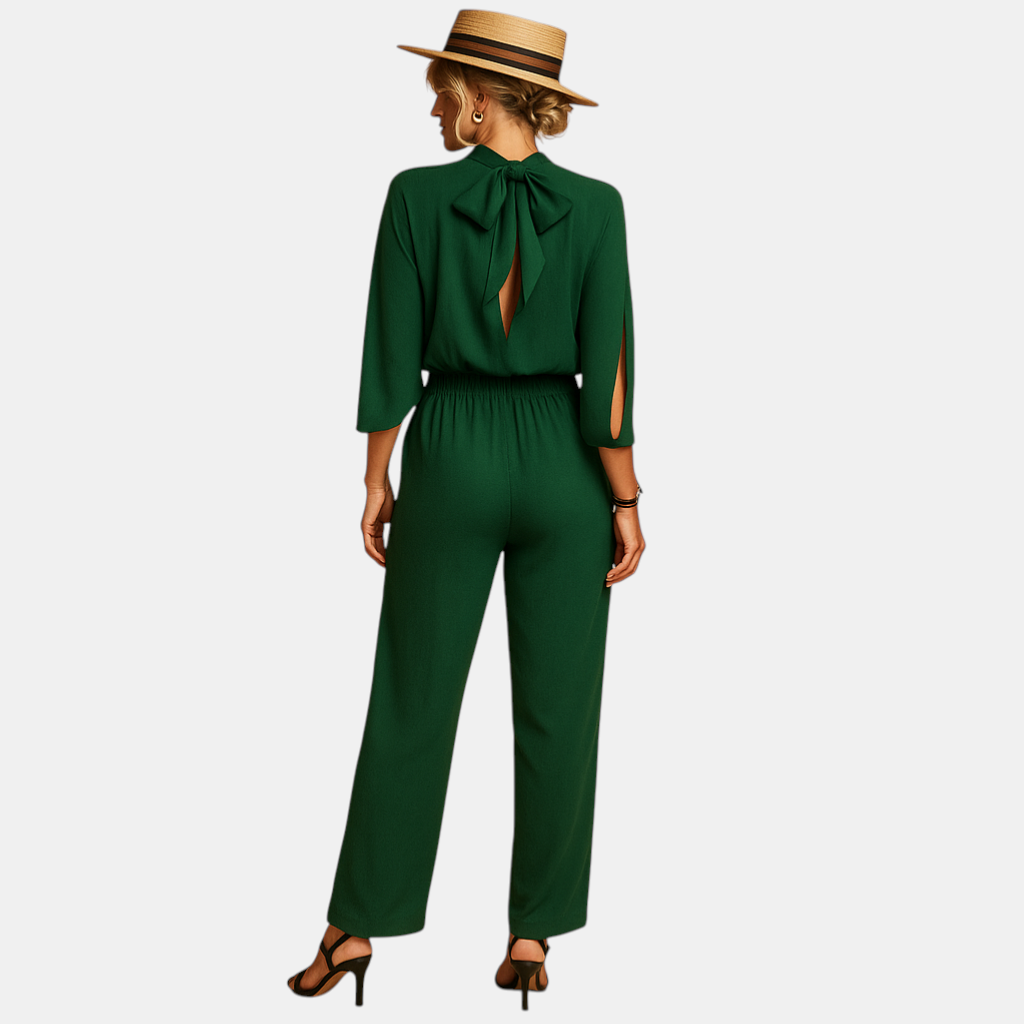Lichte zomerjumpsuit voor dames met verstelbare bandjes, ademend materiaal en zakken, perfect voor strand, vakantie en zomerse uitstapjes