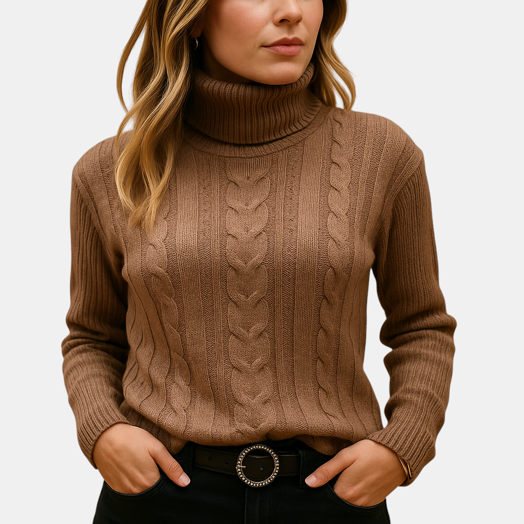 Lichtgewicht coltrui voor dames met minimalistisch ontwerp en elegante pasvorm, perfect voor dagelijks gebruik in elk seizoen.