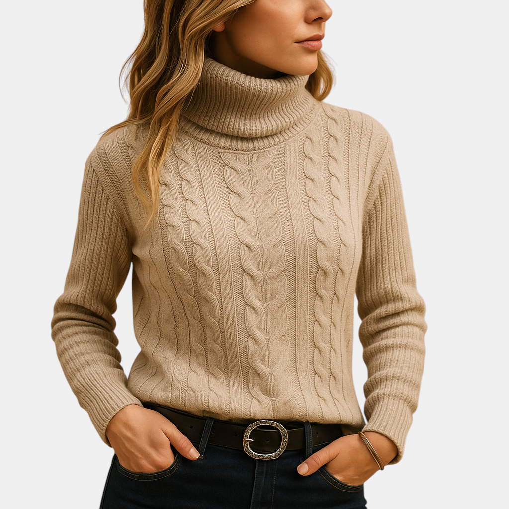Lichtgewicht coltrui voor dames met minimalistisch ontwerp en elegante pasvorm, perfect voor dagelijks gebruik in elk seizoen.