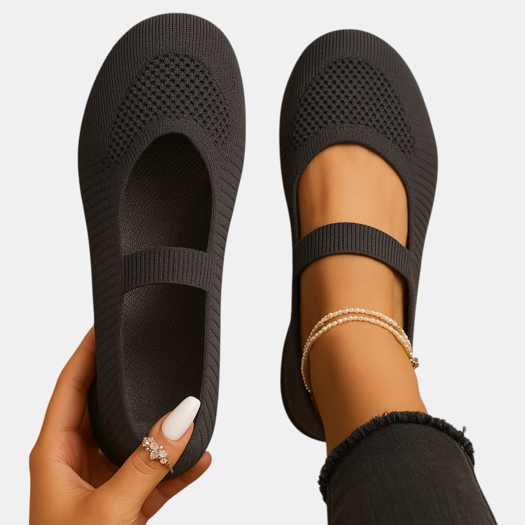 Elegante slip-on schoenen voor dames met ademend ontwerp en comfortabele demping.