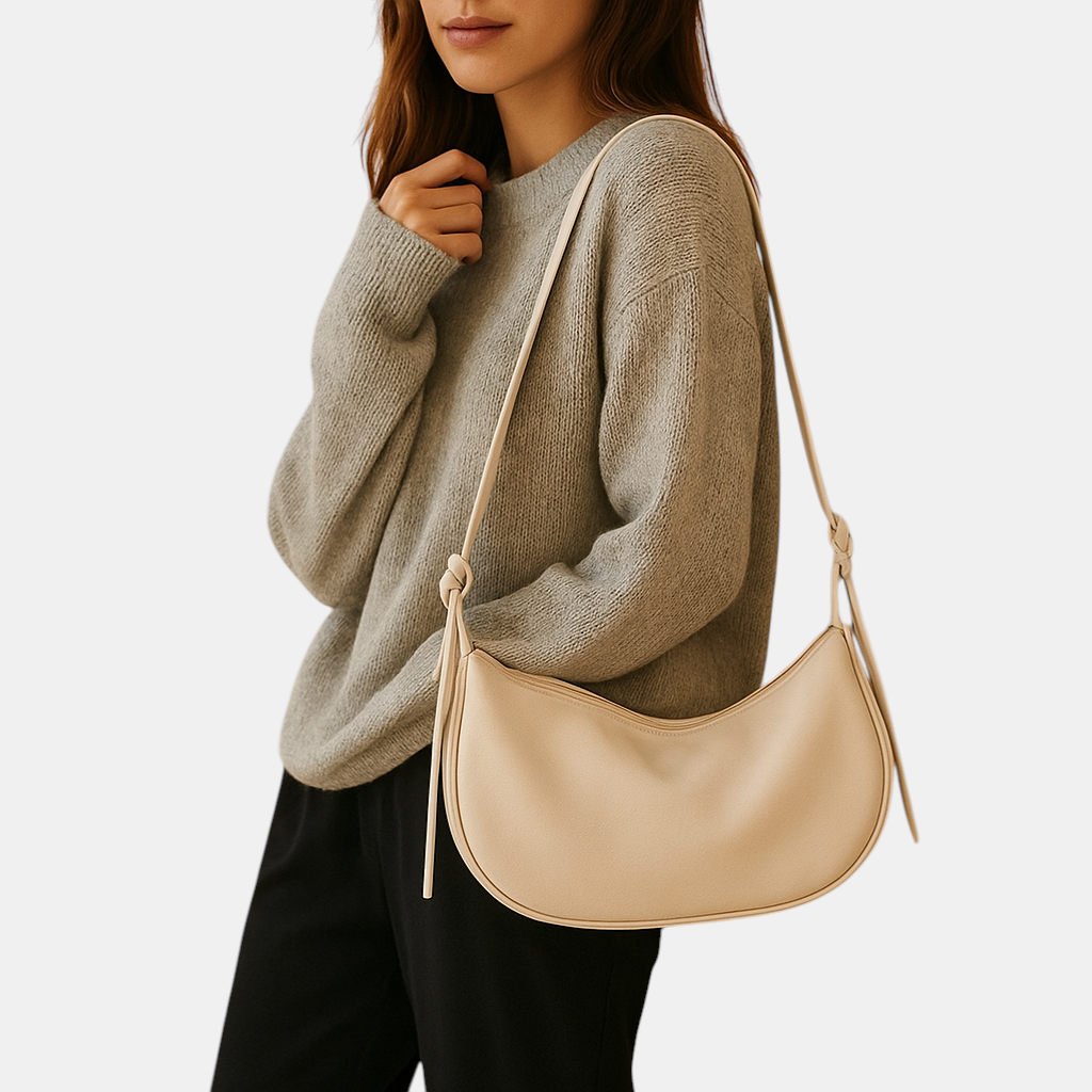 Luxe crossbodytas van lichtgewicht PU-leer met tijdloos ontwerp en ruim interieur