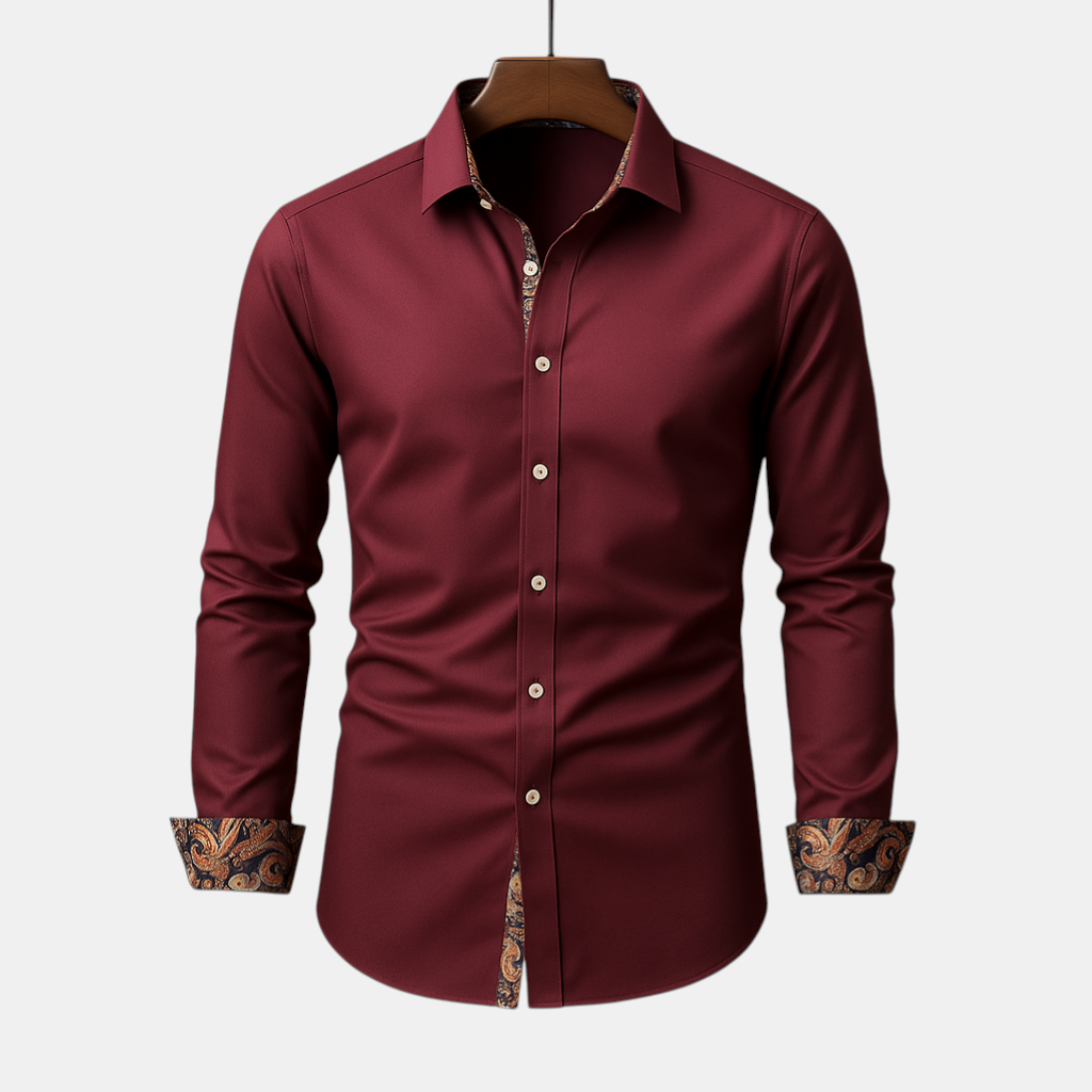 Refined long sleeve classic shirt for men, ideal for formal and casual gatherings