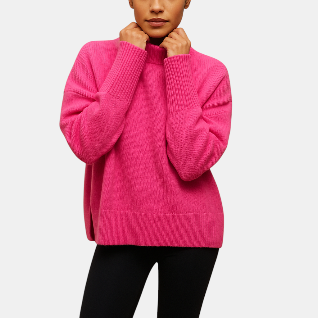 Oversized coltrui voor dames met los silhouet en zachte stof, perfect voor laagjes in herfst, lente of winter.