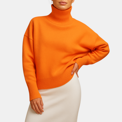 Oversized coltrui voor dames met los silhouet en zachte stof, perfect voor laagjes in herfst, lente of winter.