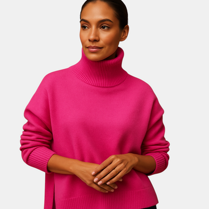 Oversized coltrui voor dames met los silhouet en zachte stof, perfect voor laagjes in herfst, lente of winter.