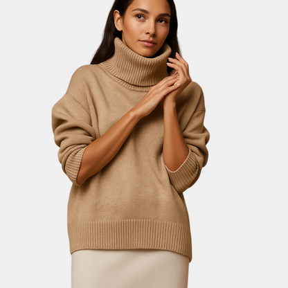 Oversized coltrui voor dames met los silhouet en zachte stof, perfect voor laagjes in herfst, lente of winter.