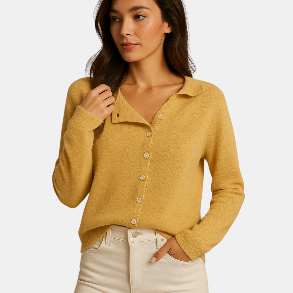 Ronde hals trui voor dames in zachte ademende stof met lange mouwen, verkrijgbaar in diverse klassieke kleuren voor casual en nette looks.