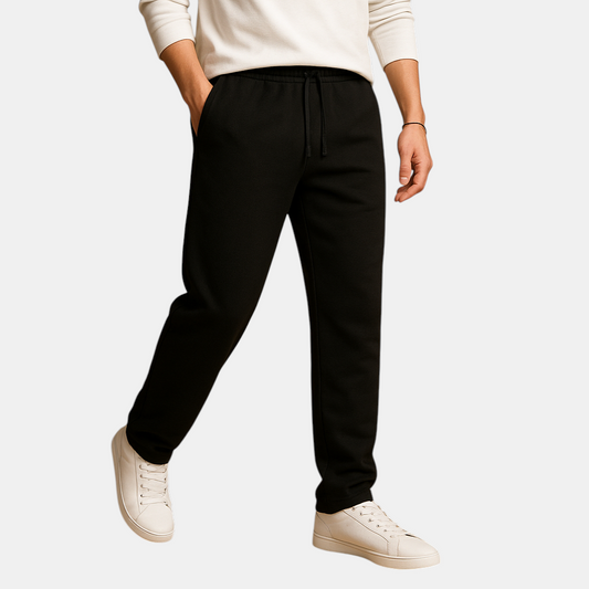 Oversized joggingsbroek voor heren met wijde pijpen in katoen, ideaal voor casual dagen en comfortabel loungen