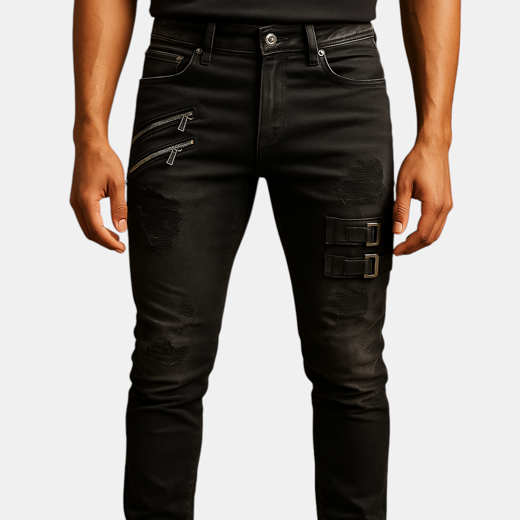 Heren slim fit jeans van stretchdenim met comfortabele pasvorm, geschikt voor casual en nette outfits.