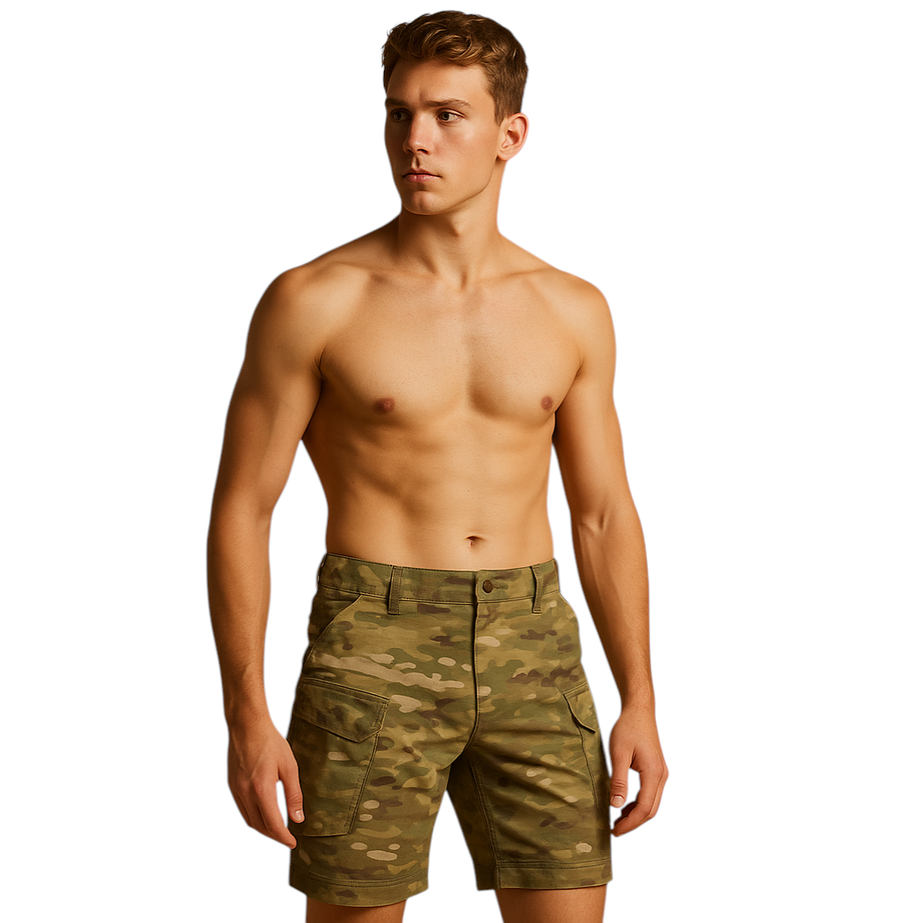 Heren cargo broek met sneldrogend materiaal en meerdere zakken, perfect voor outdoor activiteiten zoals wandelen, kamperen en vissen.