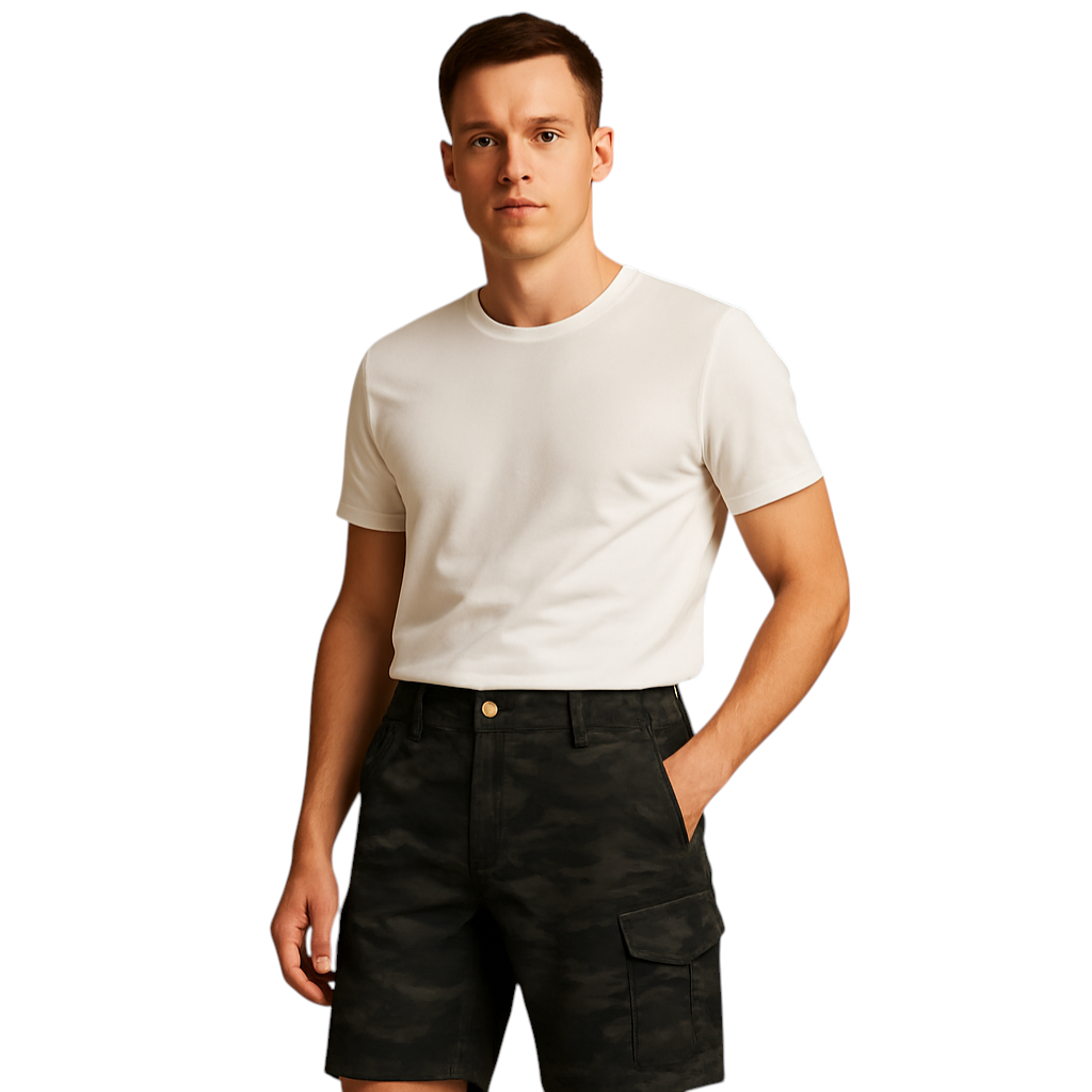 Heren cargo broek met sneldrogend materiaal en meerdere zakken, perfect voor outdoor activiteiten zoals wandelen, kamperen en vissen.