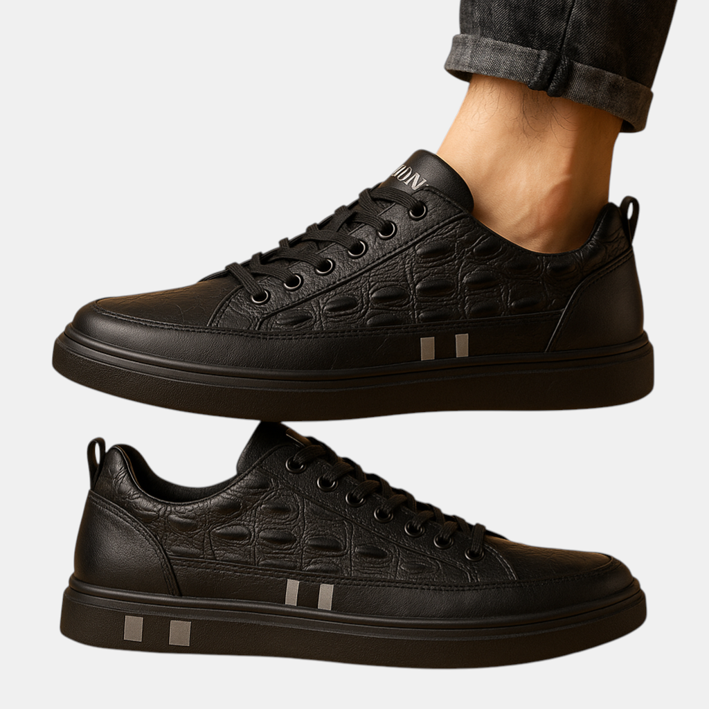 Herensneakers met moderne afwerking, comfortabele pasvorm en subtiele details, perfect voor casual en formele outfits.