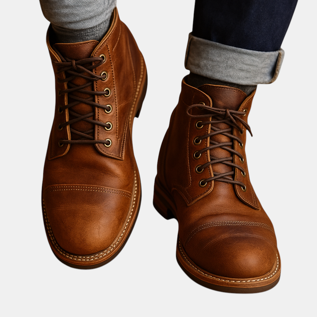 Stijlvolle warme herenlaarzen met hoog model, ideaal voor dagelijks gebruik of formele gelegenheden. Duurzaam en elegant design.