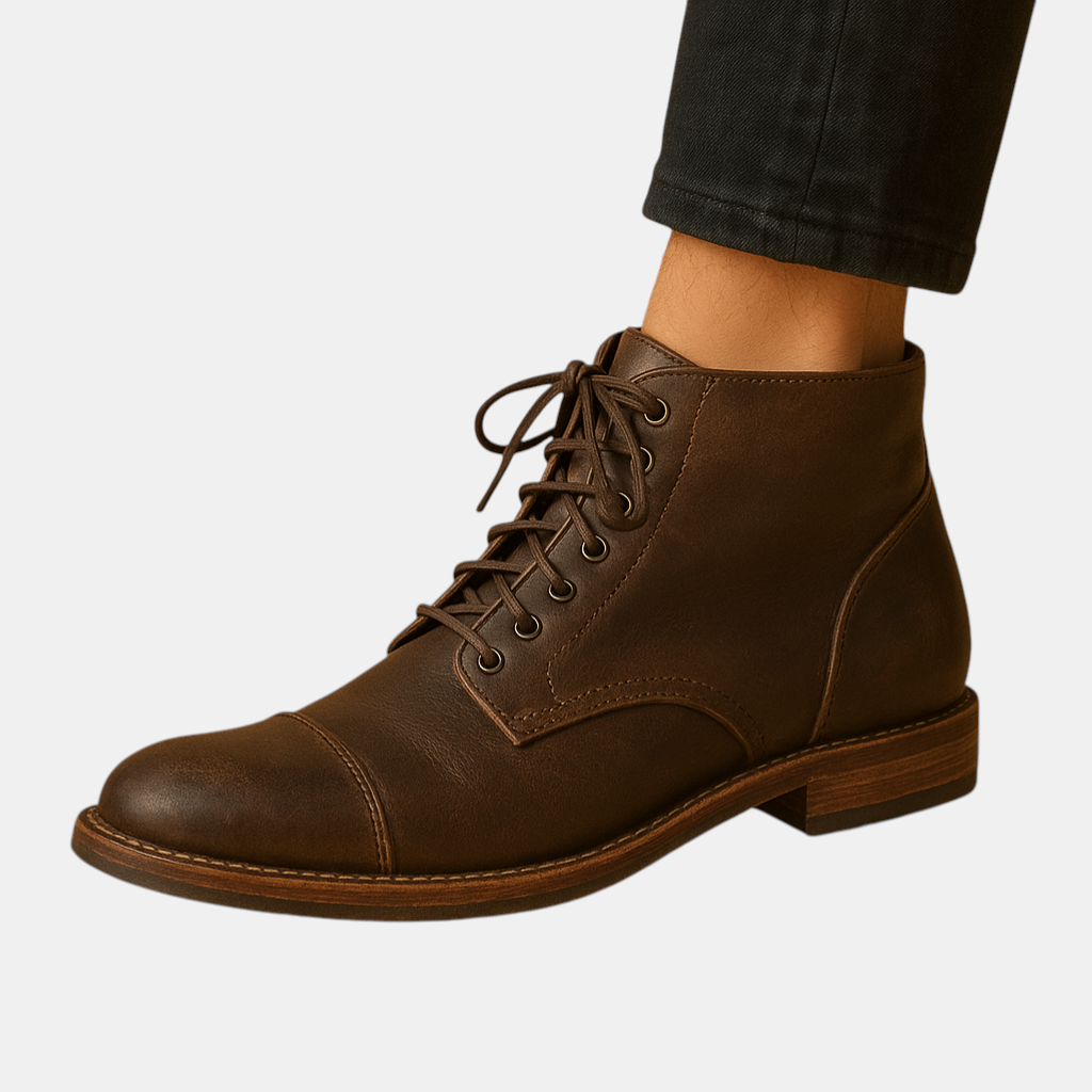Stijlvolle warme herenlaarzen met hoog model, ideaal voor dagelijks gebruik of formele gelegenheden. Duurzaam en elegant design.