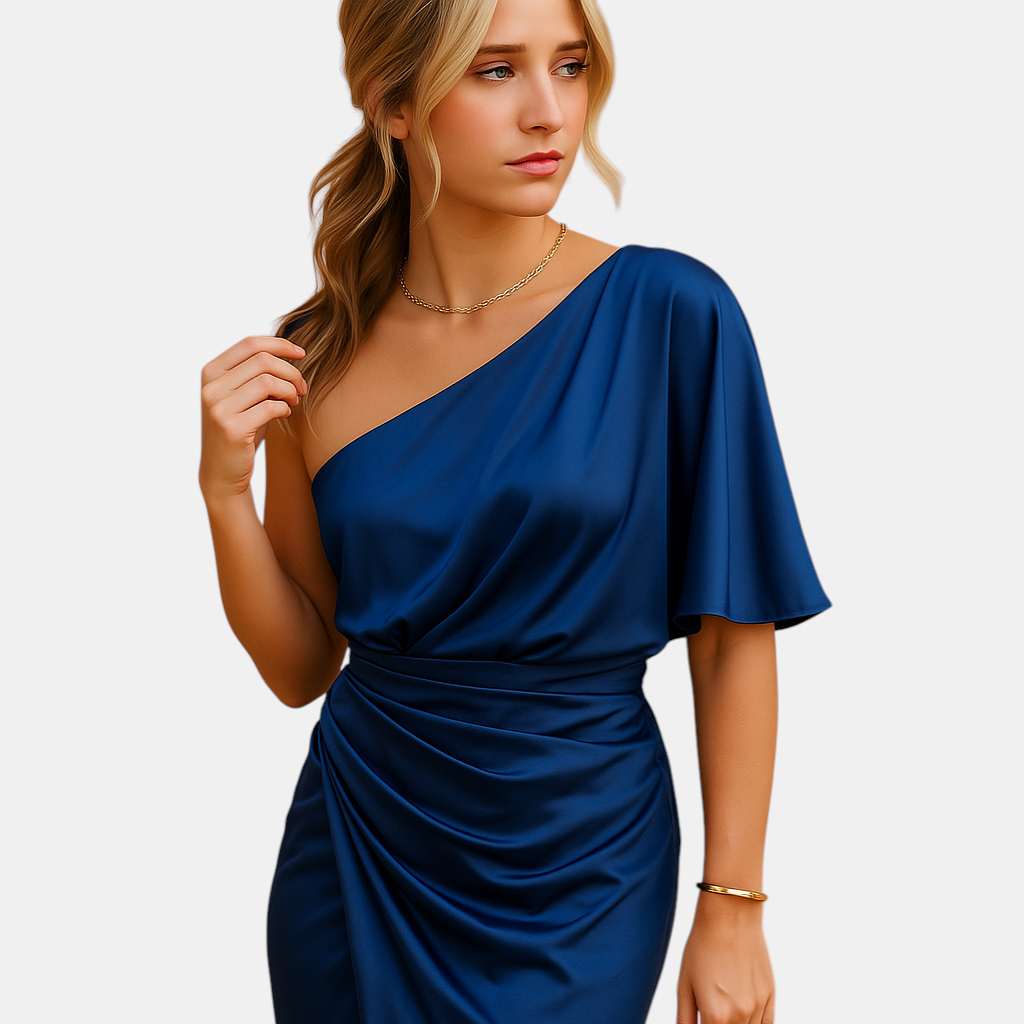 Elegante damesjurk met slanke pasvorm en verfijnd ontwerp, geschikt voor werk, avondgelegenheden of formele events