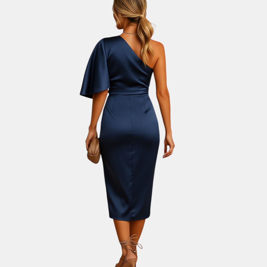 Elegante damesjurk met slanke pasvorm en verfijnd ontwerp, geschikt voor werk, avondgelegenheden of formele events