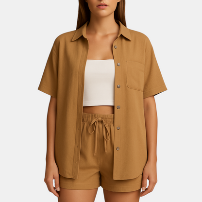 Elegante loungeset voor dames in zomerset stijl