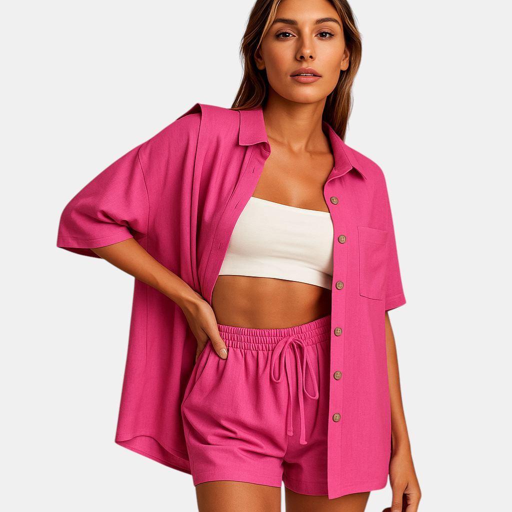 Stijlvolle loungeset voor dames in zomerset kleding